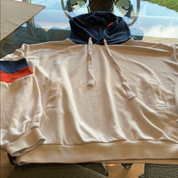 Awesome white blue and red hoodie - Picture 3 of 3